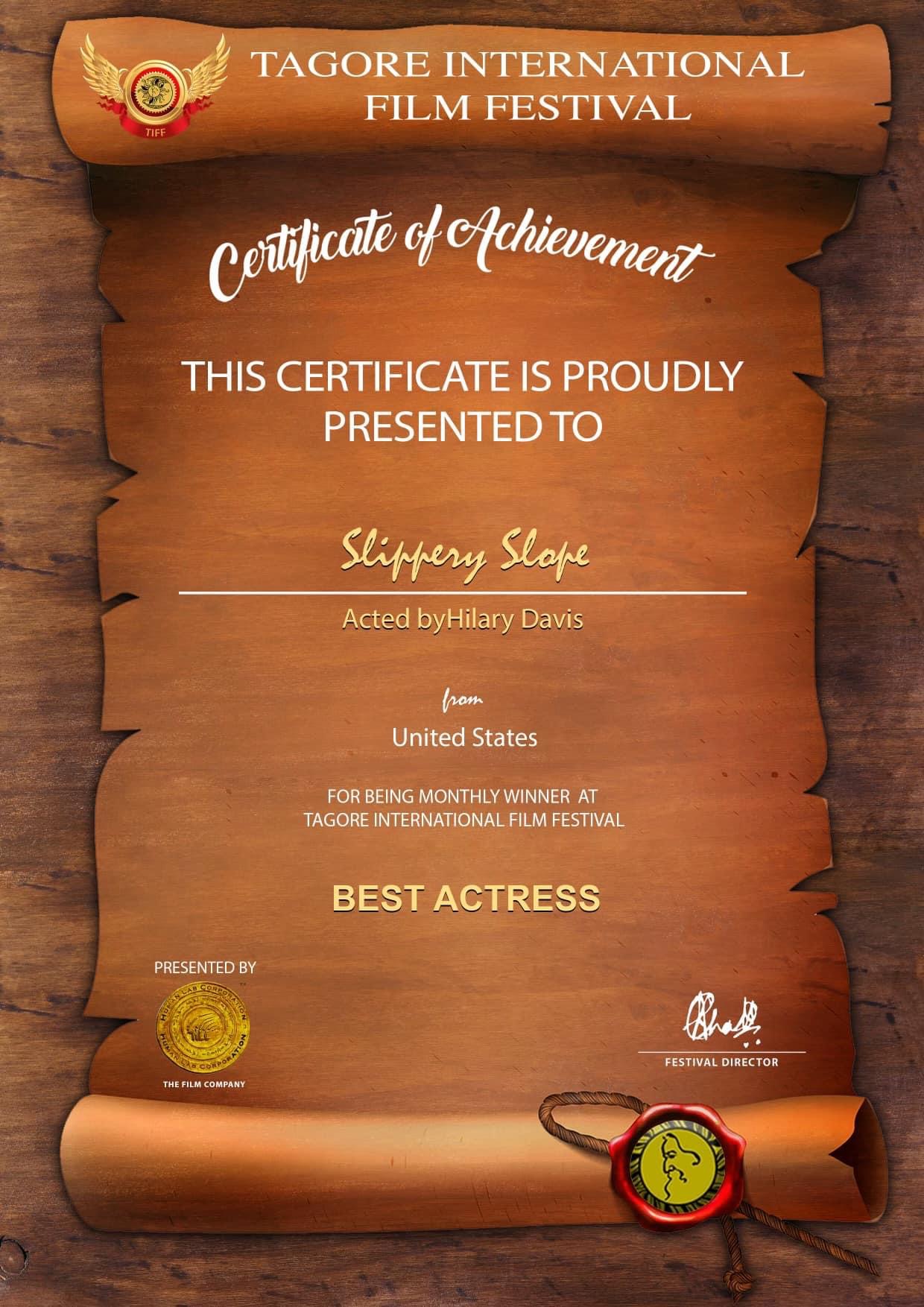 Best actress award 