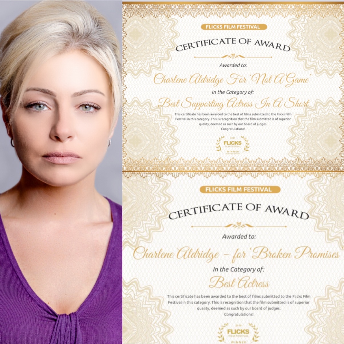 Broken promises Best actress 